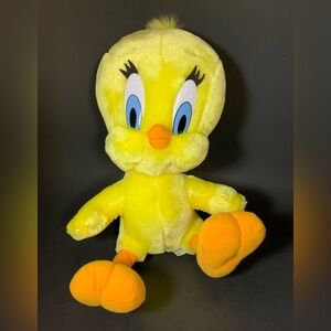 VTG Tweety Bird Looney Tunes Plush Warner Bros Play By Play 11" 1997 Stuffed Toy